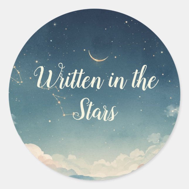 Étiquette de faveur de shower de bébé Constellatio (Devant)