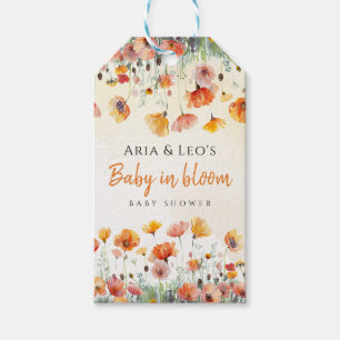 Étiquette de faveur pour Baby Shower Baby in Bloom