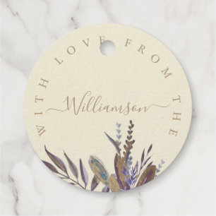 Étiquette de feuillage de minuit