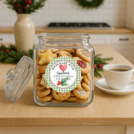 Étiquette de Feuille de Biscuits de Noël Faits Mai