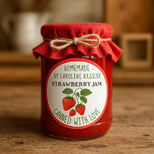 Étiquette de feuille de conservation de confiture