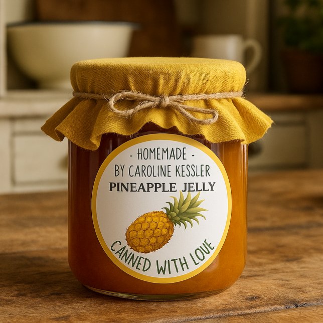 Étiquette de feuille de conservation de gelée d'an (Créateur téléchargé)