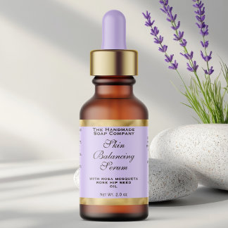 Étiquette de flacon compte-gouttes petite violet c