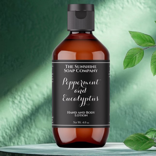 Étiquette de flacon de produits cosmétiques en tex (Créateur téléchargé)