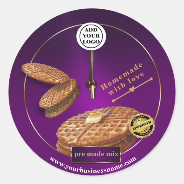 étiquette de gaufres maison (Devant)