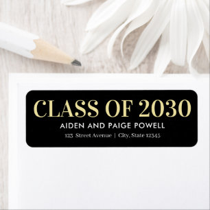 Étiquette de graduation couleur modifiable de l'an