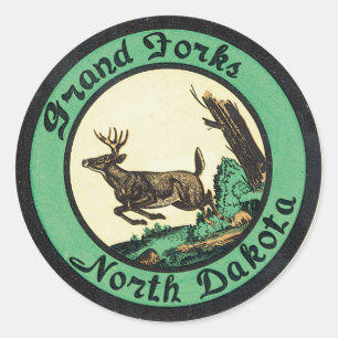 Étiquette de Grand Forks North Dakota