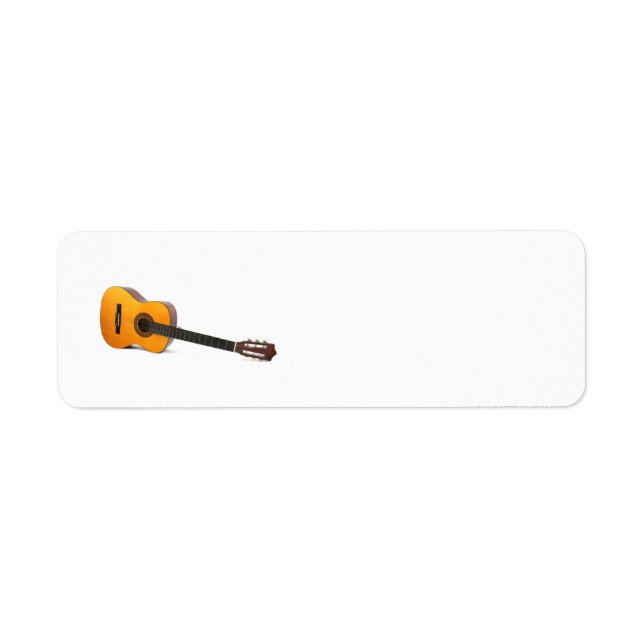 étiquette de guitare acoustique (Devant)