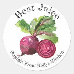 Étiquette de jus de betterave pour entreprise de m
