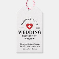Étiquette de kit de récupération de mariage vintag