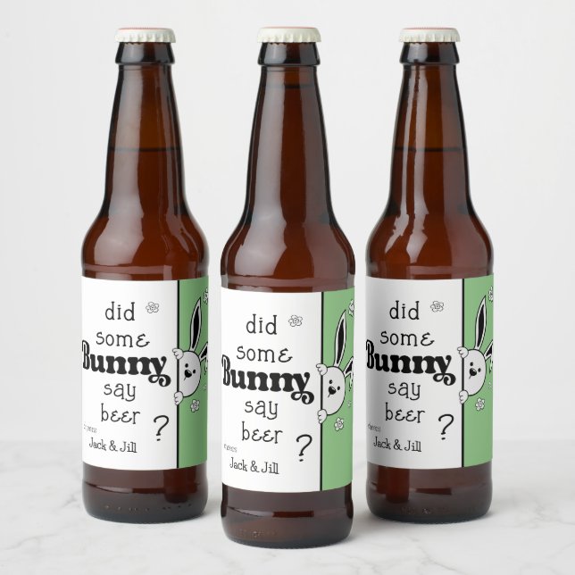 Étiquette de la bière de Pâques, Bunny a-t-il dit  (Bouteilles)