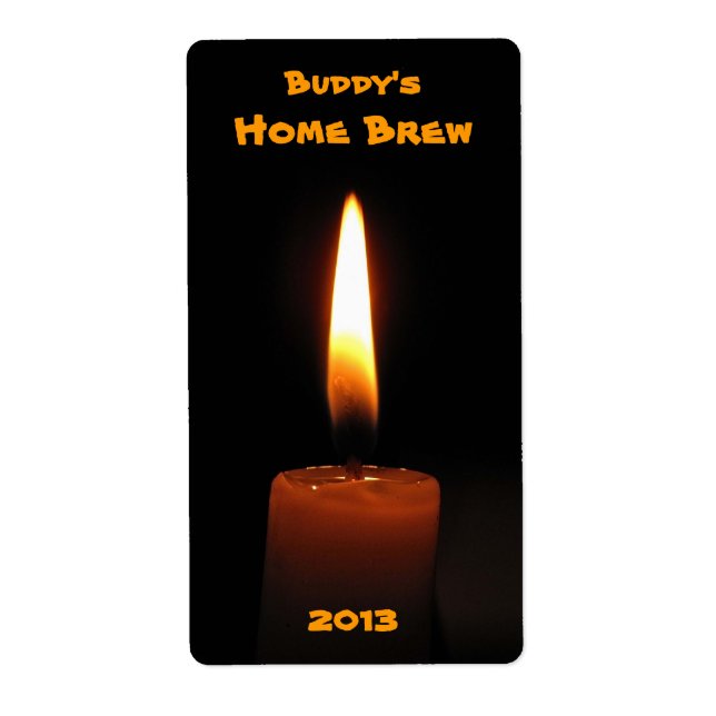 Étiquette de la bière flamme de bougie (Devant)
