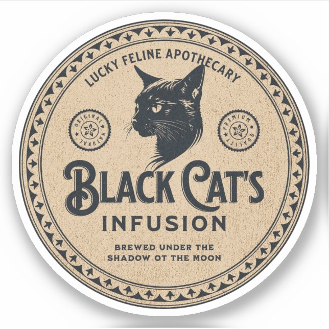 Étiquette de la bouteille d'apothèque d'Halloween  (Devant)