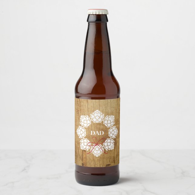 Étiquette de la bouteille de bière de Noël papa ru (Devant)