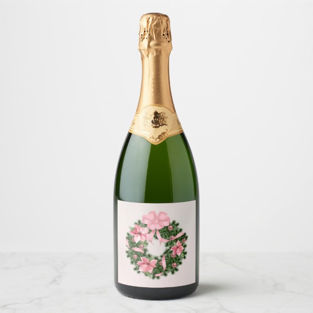 Étiquette de la bouteille de courge rose Poinsetti (Devant)