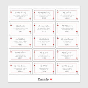 Étiquette de la collection de Mariages de cartes d