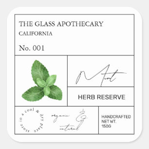 Étiquette de la Monnaie d'Apothecary