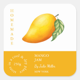 Étiquette de la petite entreprise Mango