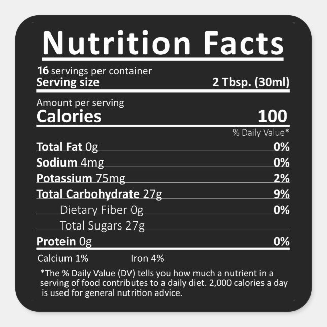 Étiquette de la valeur nutritive modifiable du sir (Devant)