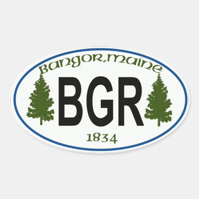 étiquette de la ville de bangor maine (Devant)