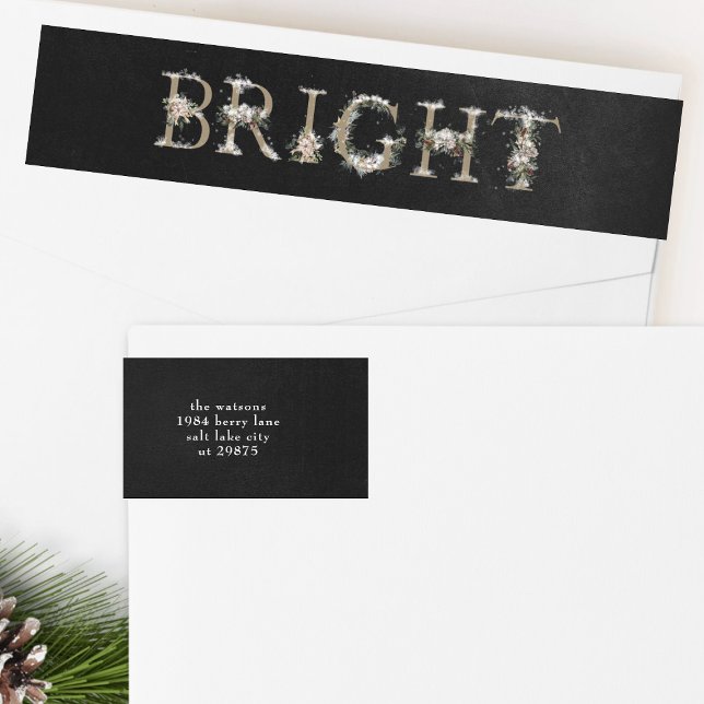 Étiquette de l'adresse de retour BRILLANTE de l'Al (Créateur téléchargé)