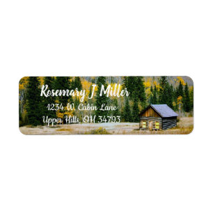 Étiquette de l'adresse de retour cabine