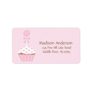 Étiquette de l'adresse de retour CUTE Cupcake Loll