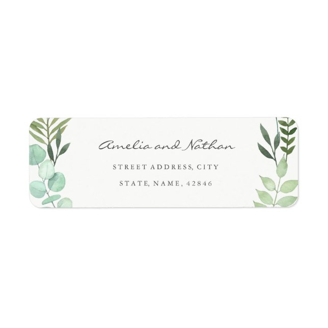 Étiquette de l'adresse de retour de la feuille ver (Devant)