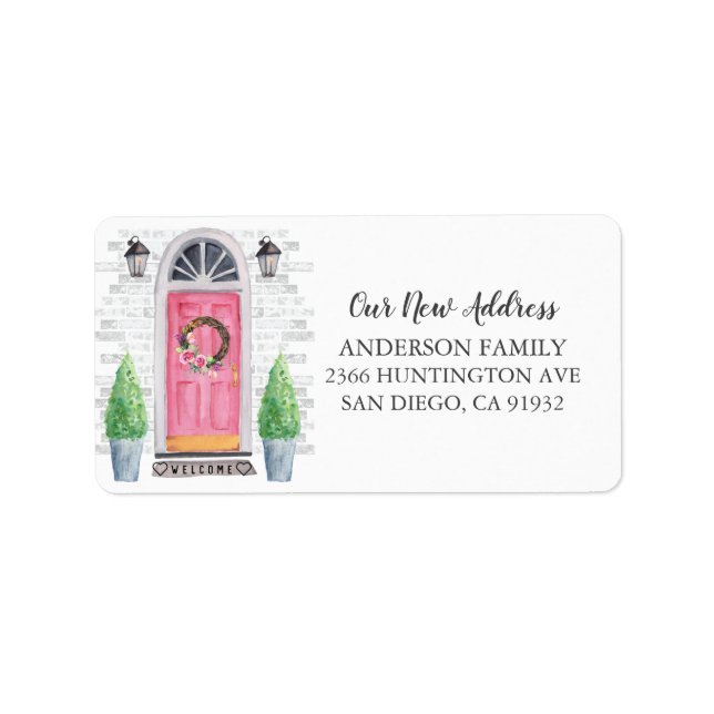 Étiquette de l'adresse de retour de la nouvelle ad (Devant)