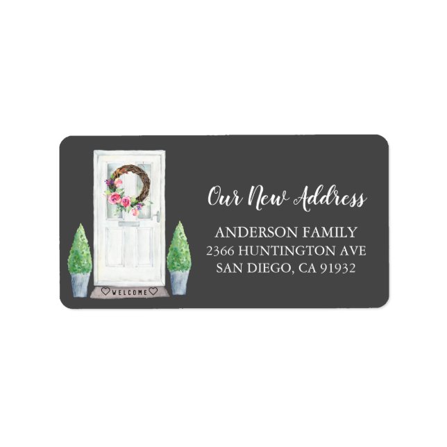 Étiquette de l'adresse de retour de la nouvelle ad (Devant)