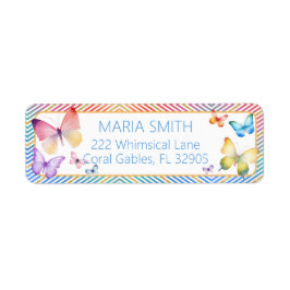 Étiquette de l'adresse de retour de la Parties sci