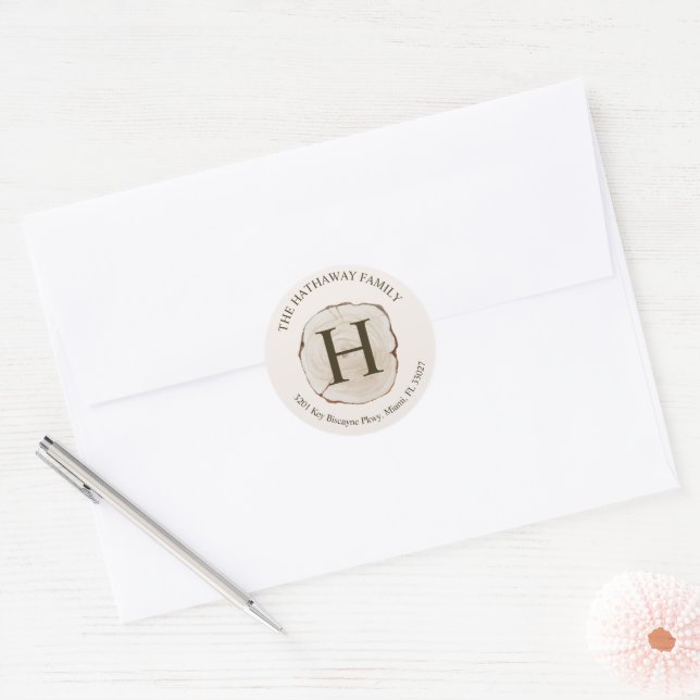 Étiquette de l'adresse de retour de la tranche de  (Enveloppe)