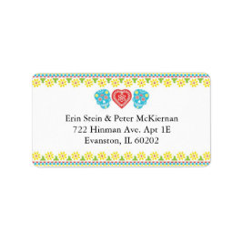 Étiquette de l'adresse de retour des crânes mexica