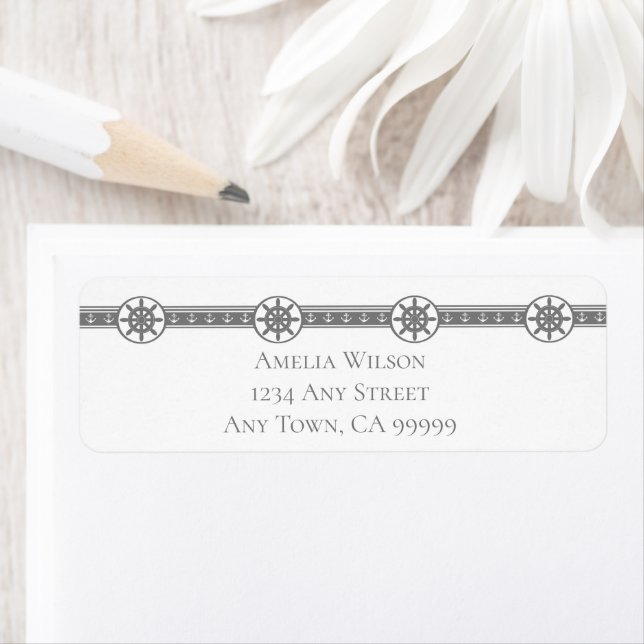 Étiquette de l'adresse de retour des roues des nav (En situation)