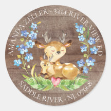 Étiquette de l'adresse de retour du Baby shower de