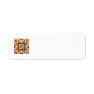 Étiquette de l'adresse de retour du bloc de surfac