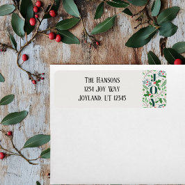 Étiquette de l'adresse de retour Holy and Joy 2