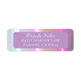 Étiquette de l'adresse de retour Neon