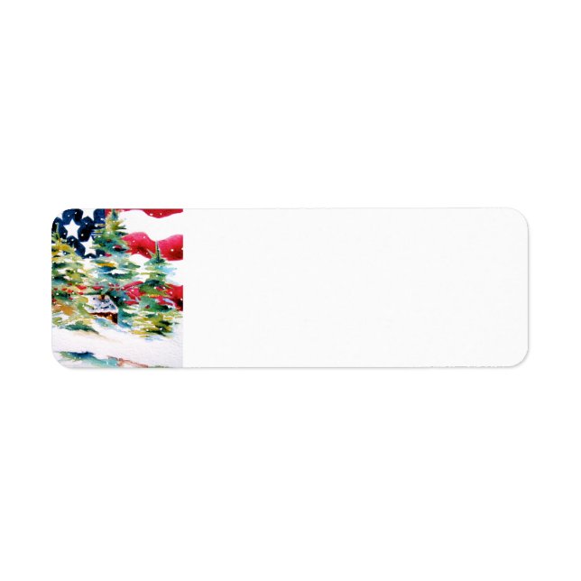 Étiquette de l'adresse de retour Patriotic America (Devant)