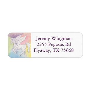 Étiquette de l'adresse de retour Pegasus