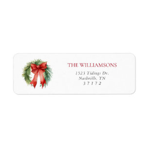 Étiquette de l'adresse de retour Tartan Tidings