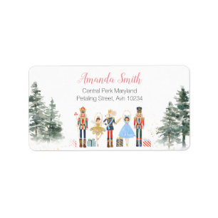 Étiquette de l'adresse du thé de mariage de Noël C
