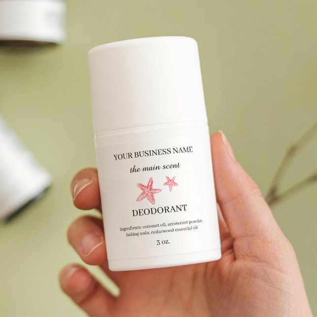 Étiquette de l'autocollant déodorant de l'étoile d (Créateur téléchargé)