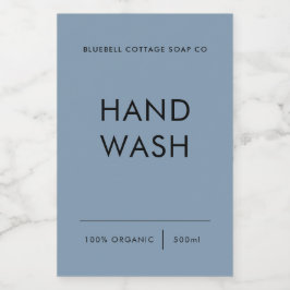 Étiquette de lavage à la main, Élégant, Étiquette 