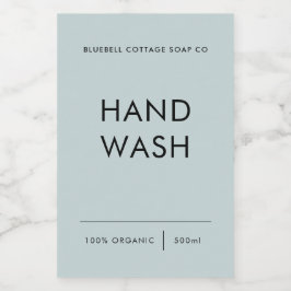 Étiquette de lavage à la main, Élégant, Étiquette 