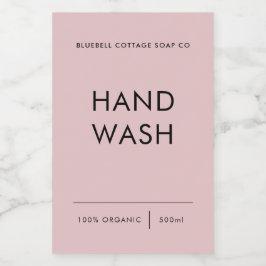 Étiquette de lavage à la main, Élégant, Étiquette 