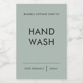 Étiquette de lavage à la main, Élégant, Étiquette 