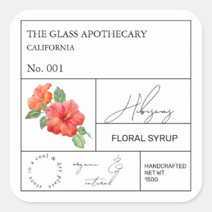 Étiquette de l'hibiscus d'Apothecaire