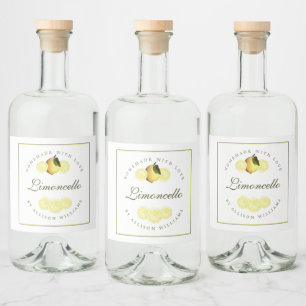 Étiquette de Limoncello fait maison sur mesure