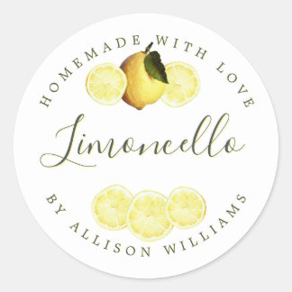 Étiquette de Limoncello fait maison sur mesure